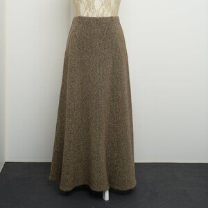 Ralph Lauren Green Label, Lambswool Knitted Maxi Skirt, Size L